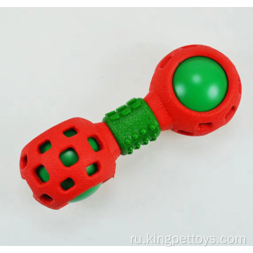 Собака жевает игрушку TPR Pet Trate Toy Ball Ball